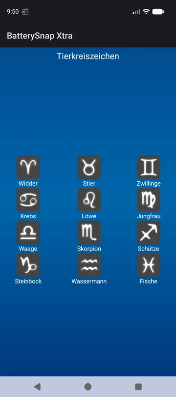 Sternzeichen-Widget-Paket — die zwölf Zeichen zur Auswahl